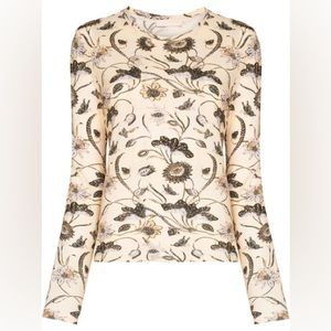 Ulla Johnson yellow floral long sleeve shirt